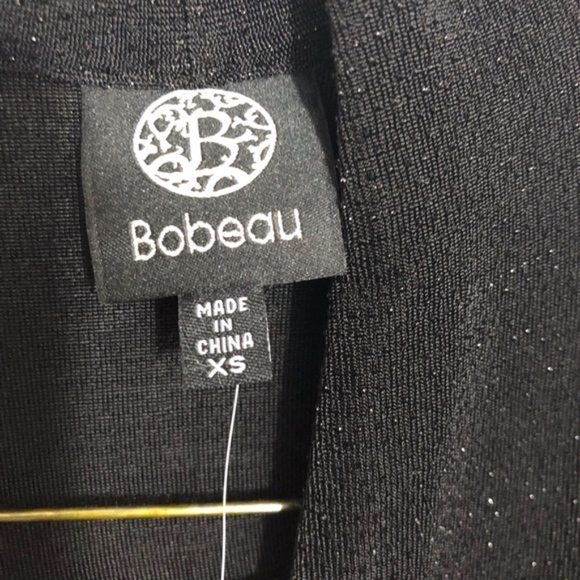 Bobeau faux wrap glitter sleeveless top NWT XS - Picture 5 of 7